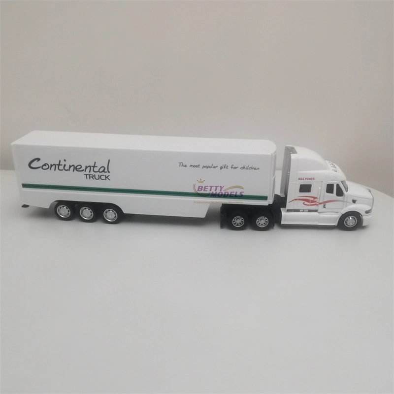 2024 Plastic Container Truck Scale Model Toy with Custom Paint and Logo