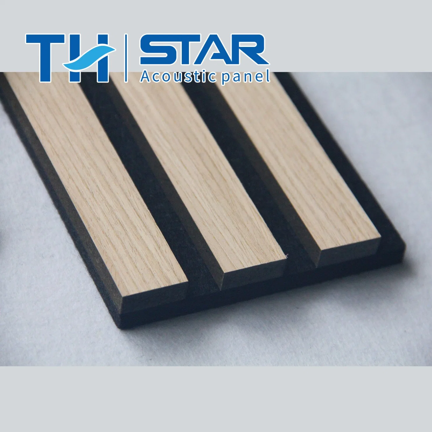 Eco Friendly Natural Oak Timber Wood Veneer Slats Acoustic Wall Panels for Ballroom