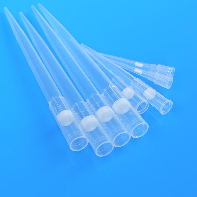 for Laboratory Dnase Rnase Free Plastic Bulk Blue Yellow Sterile 10UL Filter Micro Pipette Tips