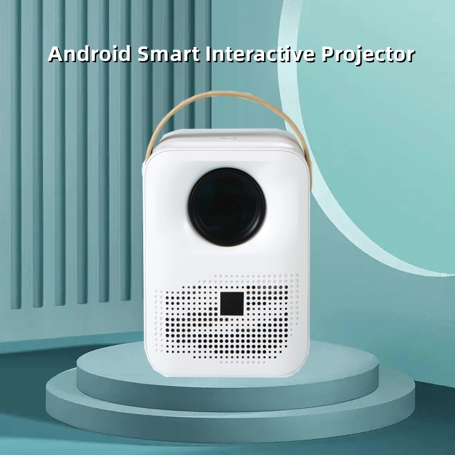 Videoprojektor mit Android 9,0 Portable unterstützt 1080p Smart Wi-Fi Großbildleinwand-Heimkino-Videoprojektor