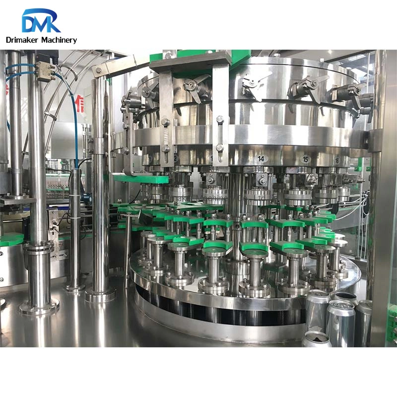 Fully Automatic Carbonated Soft Soda Carbonated Beer Liquid Packing Can Filling Machine