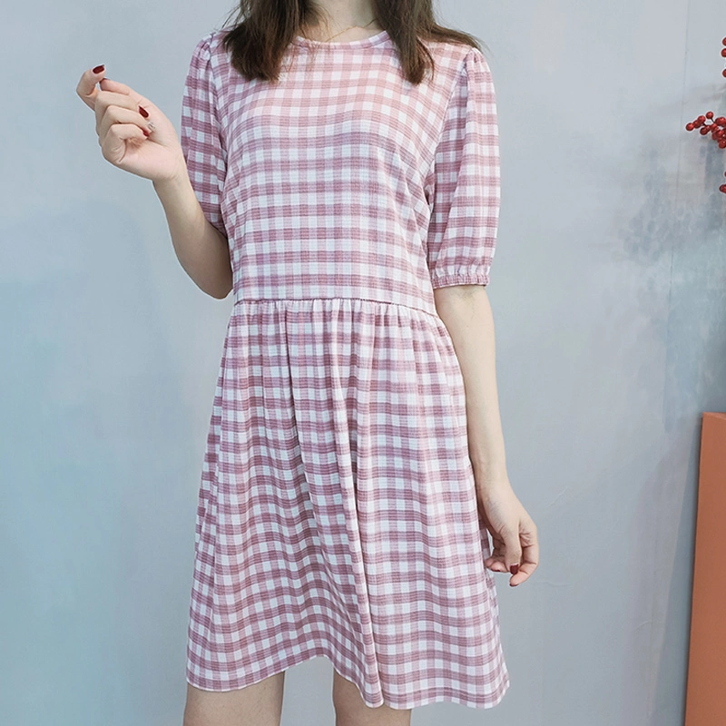 Wholesale/Supplier Digital Printed Plaid long Sleeven Linin pour Femme