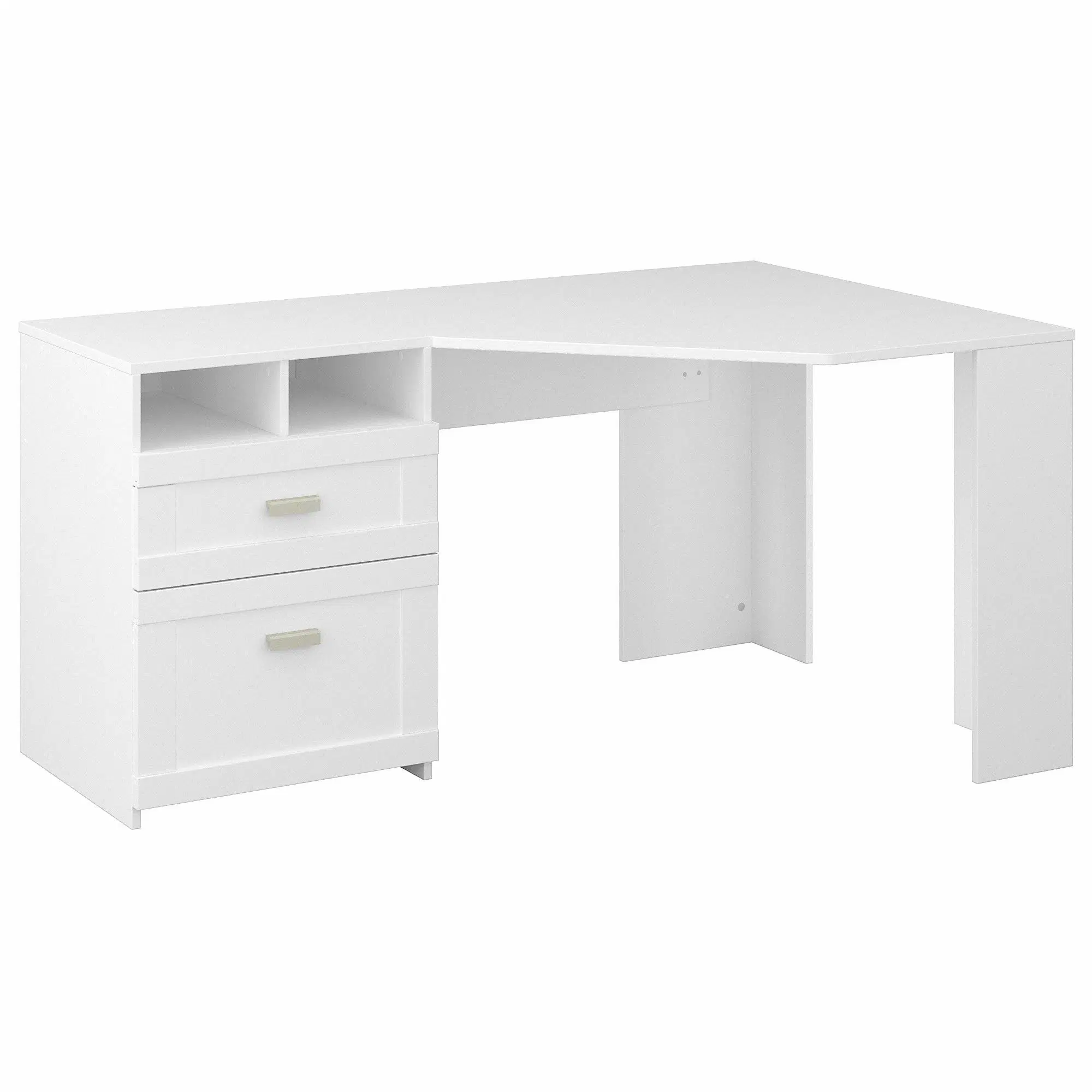 Double-Sided Corner Desk with Storage