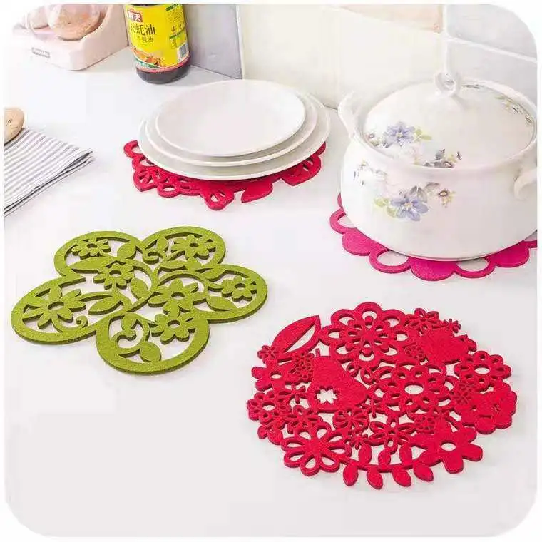 Custom Laser Cut Christmas Felt Table Place Mats