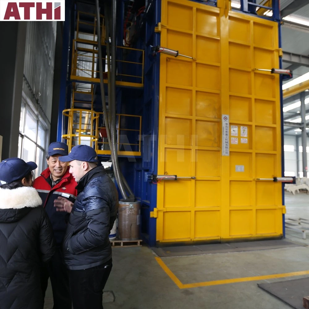 Athi Automatic Tunnel Shot Blasting Machine with Agricultural Machinery Shell Spraying Line