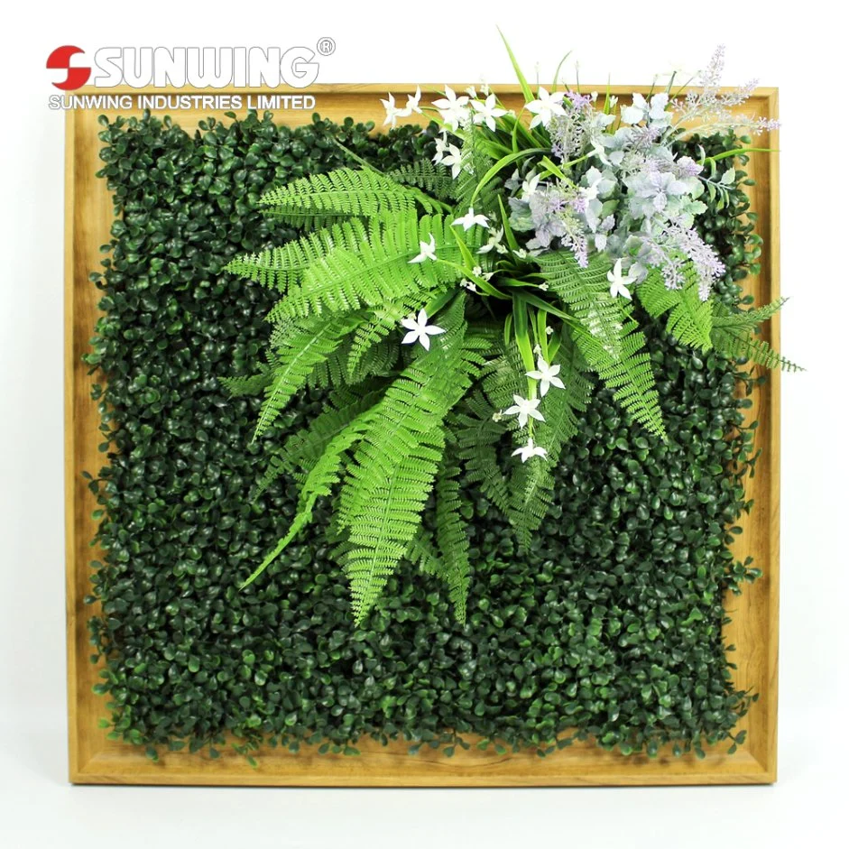 Wholesale/Supplier Natural Look Fake Plants Frame Wall for Interior Decoration