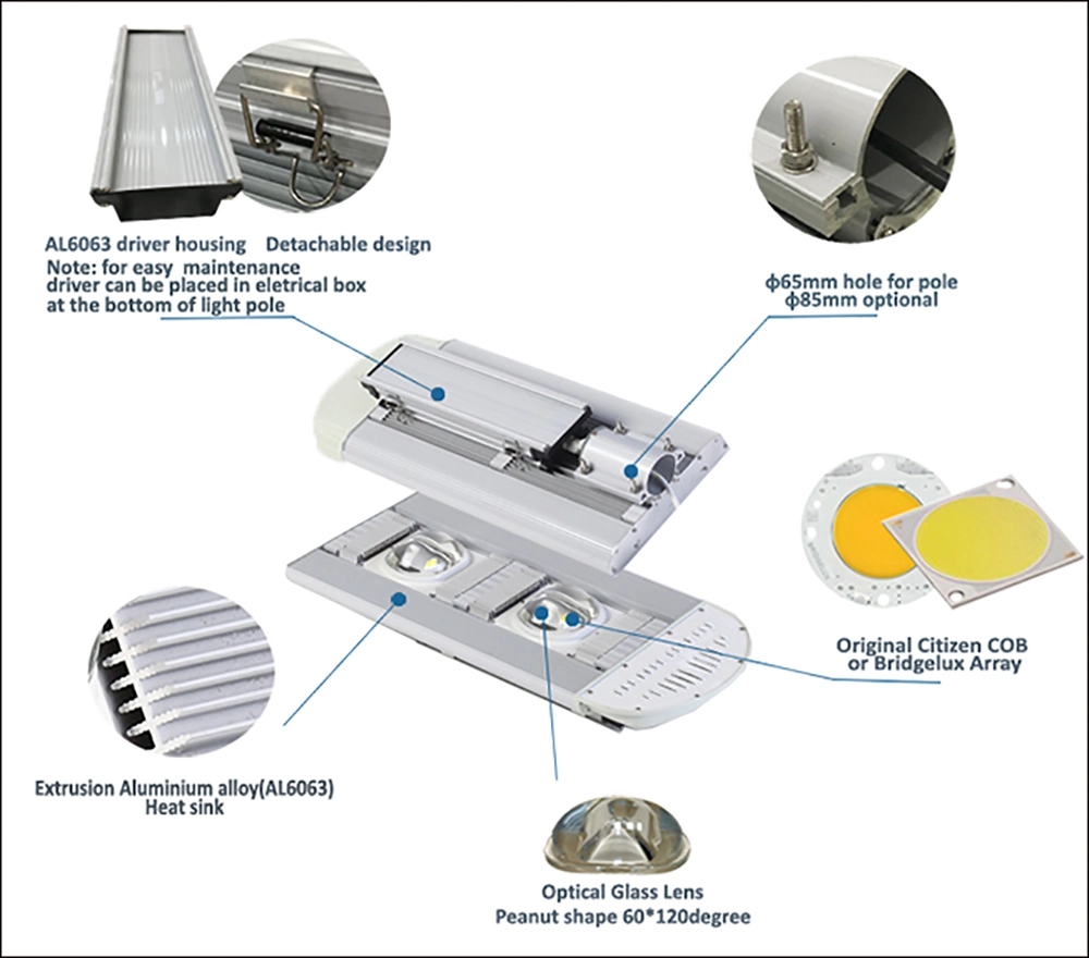 80W Roadway Lamp 100watt Street Light LED