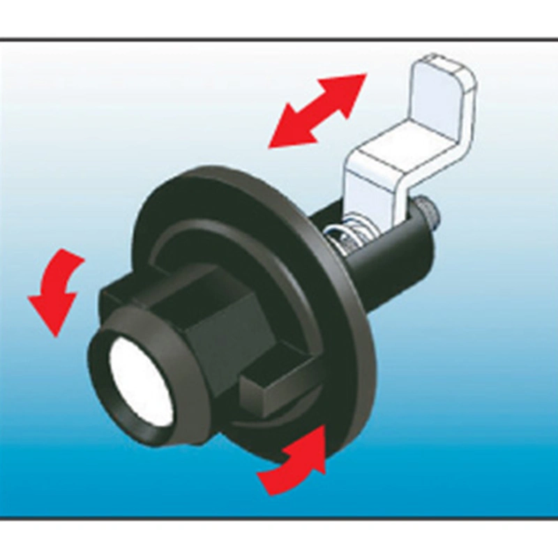 Xk235 poignée en plastique noir bouton rond ressort de compression de porte cylindrique Verrouillage du timon