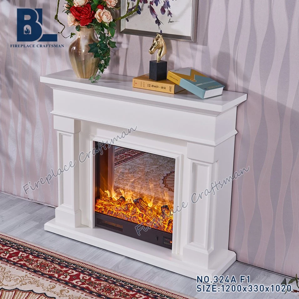 В помещении используется камин Mantel Ideas Antique Wooden Fireplace Mantel