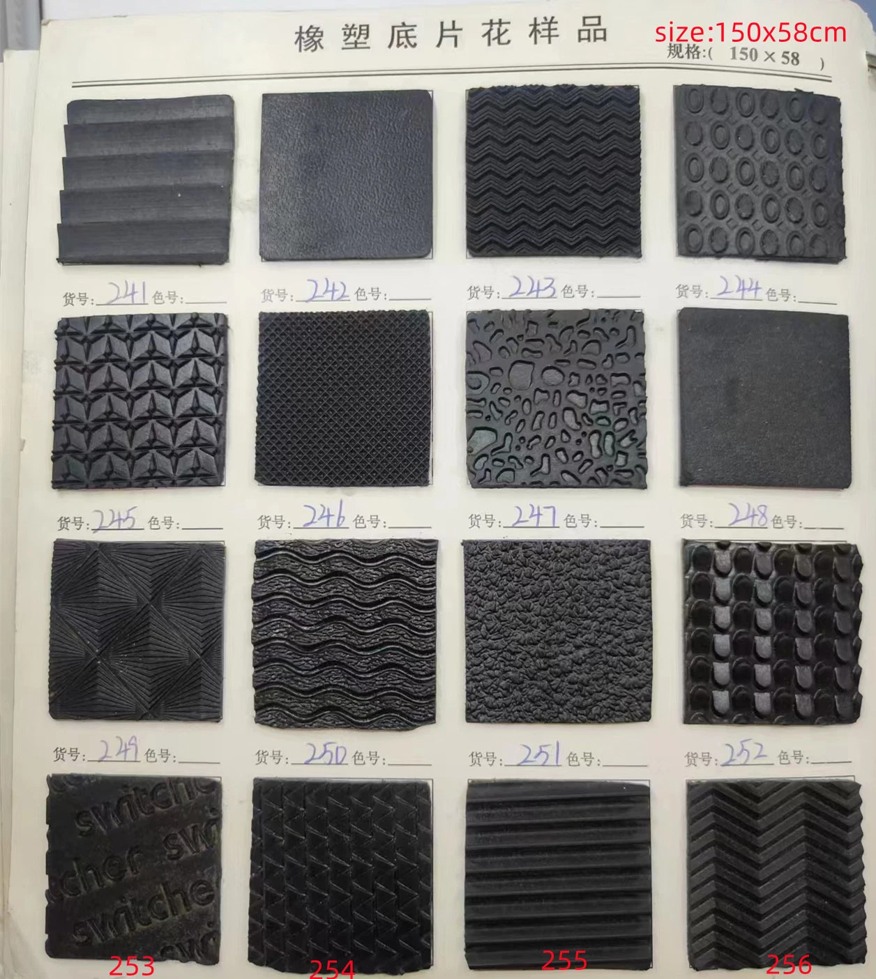 3mm Rubber Sole Sheet for Slipper Making with Anti-Skid Properties