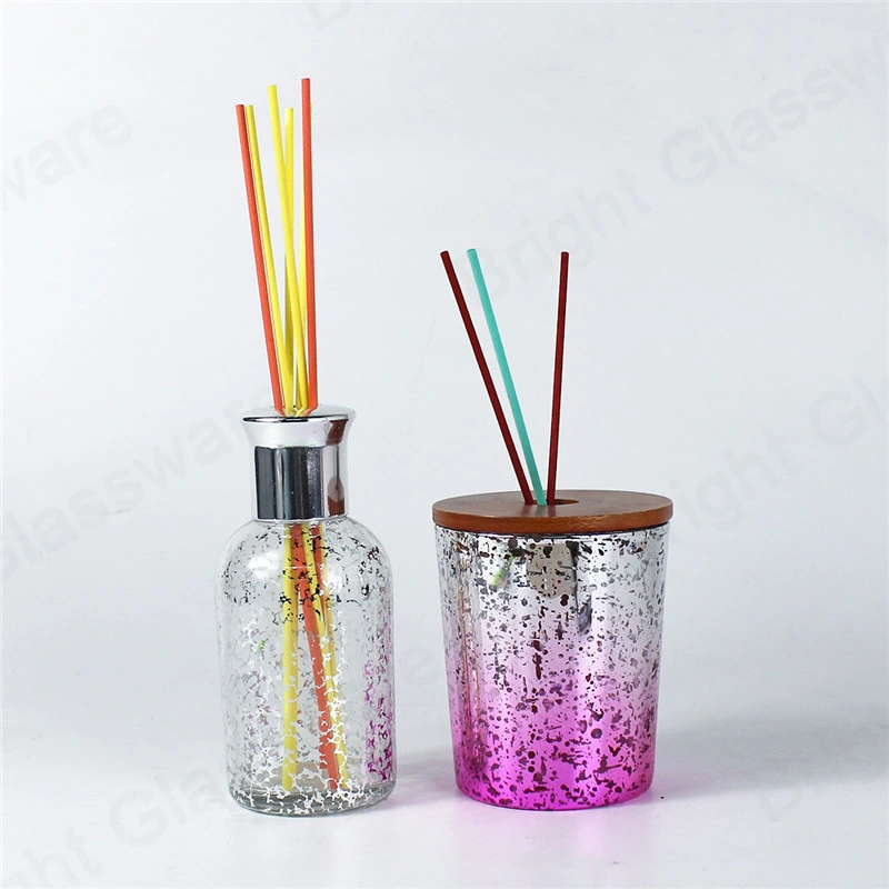 Wholesale/Supplier Green 100ml Elegant Decal Design Reed Diffuser Glass Jars Bottle for Home Decor