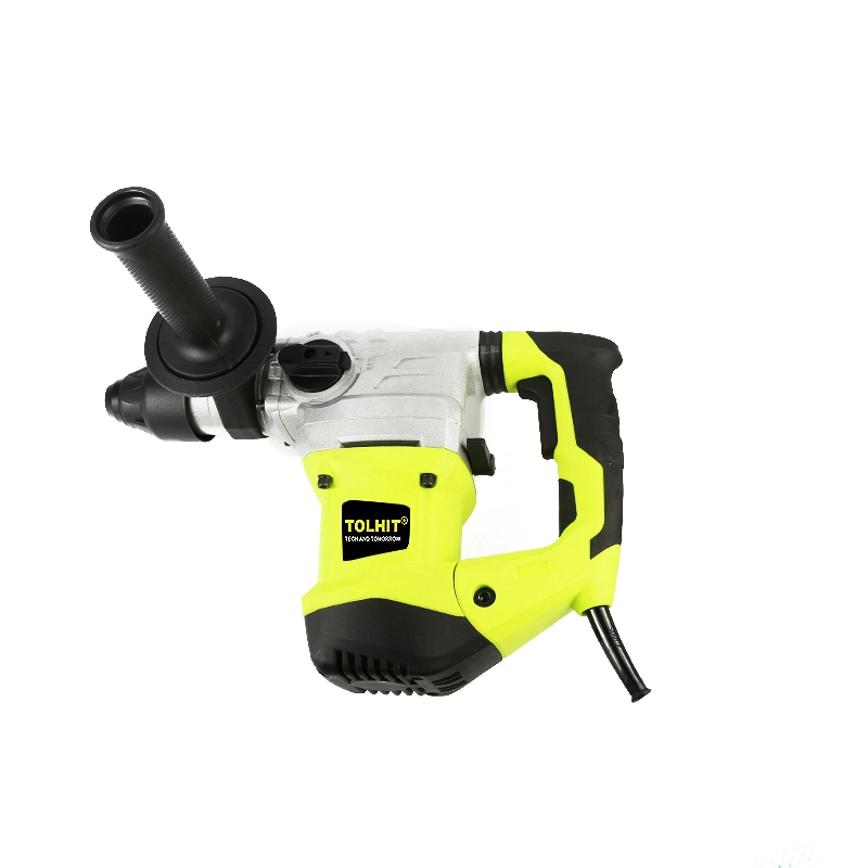 Tolhit Concrete Wall Drilling Hand Electric Power Rotary Hammer Chisel Drill 1500W 32mm