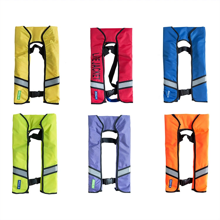 Großhandel/Lieferant Custom Manuelle automatische Aufblasbare Life Jacket 150N für Erwachsene