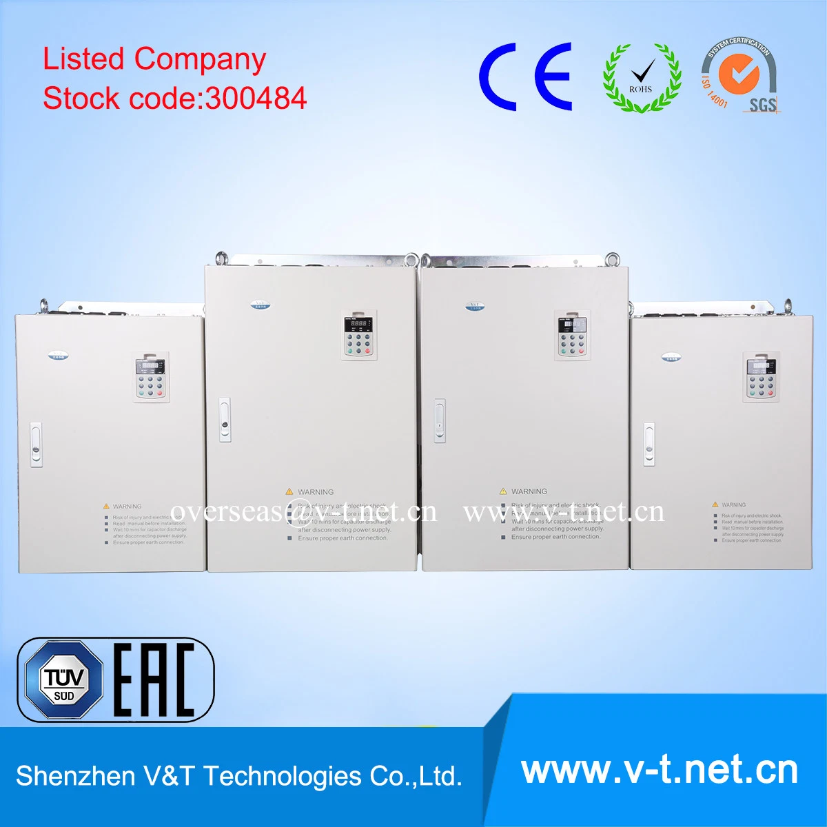 World Advanced VFD/VSD / Varable Frequency Drive 0.4kw-3000kw V&T Brand