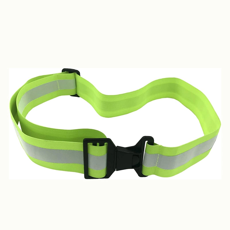 High Visibility Leuchtstoffausrüstungsset Einstellbares Elastisches Reflektierendes Laufen Armband Mit Fahrradbund