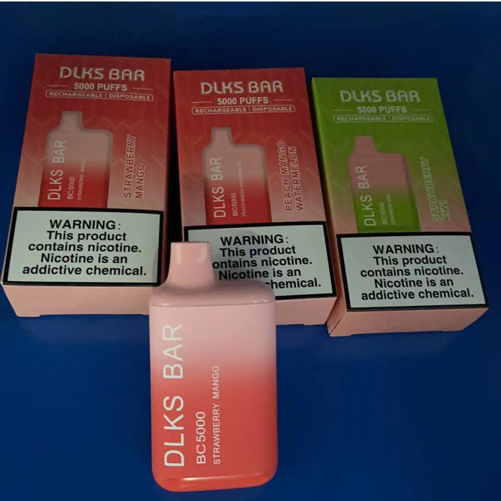 Comercio al por mayor Dlks Bar 5000 Puff Vape Vape Cigarrillo Electrónico Desechable pluma Pluma Vape Rusia E cigarrillo y Puff Bar Vape Pen vaporizador desechables