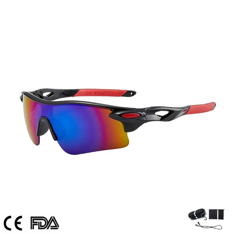 New Unisex UV400 PC Frame Mirrored Lenses Durable Cycling Sports Eyewear