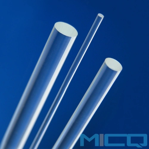 Custom Quartz Glass Rods with CNC Machine