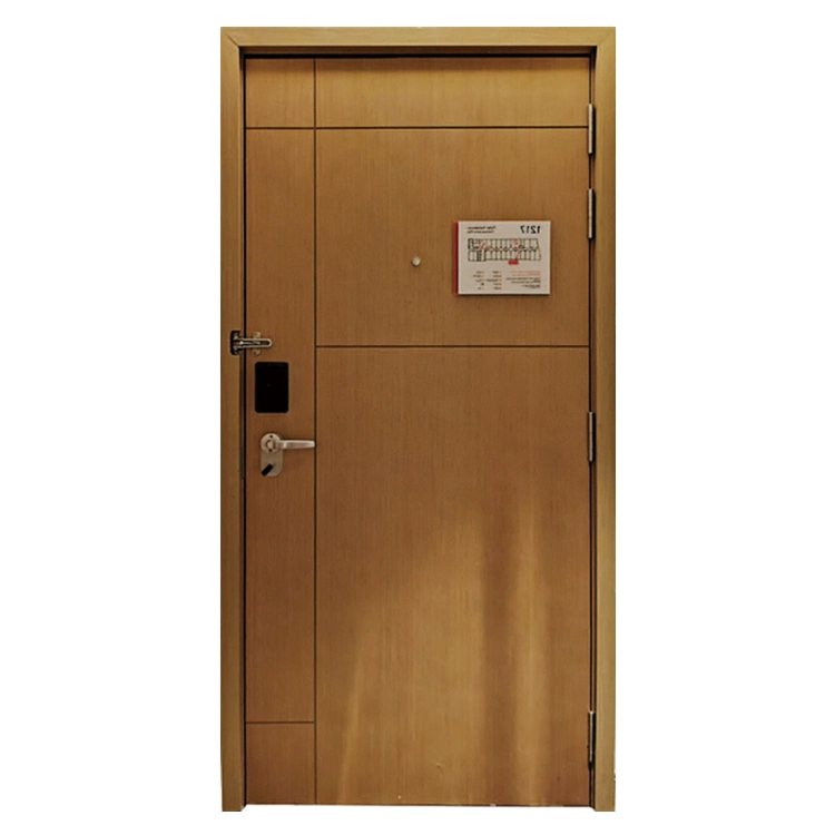 Quality Guaranteed Fd20 Certificate Fire Rated Entrance Door for Hospitality Hotel Motel