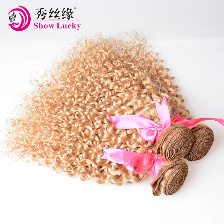 Blonde directement toucher soft lisse soyeux Tangle Free Virgin chinois de qualité supérieure des cheveux humains