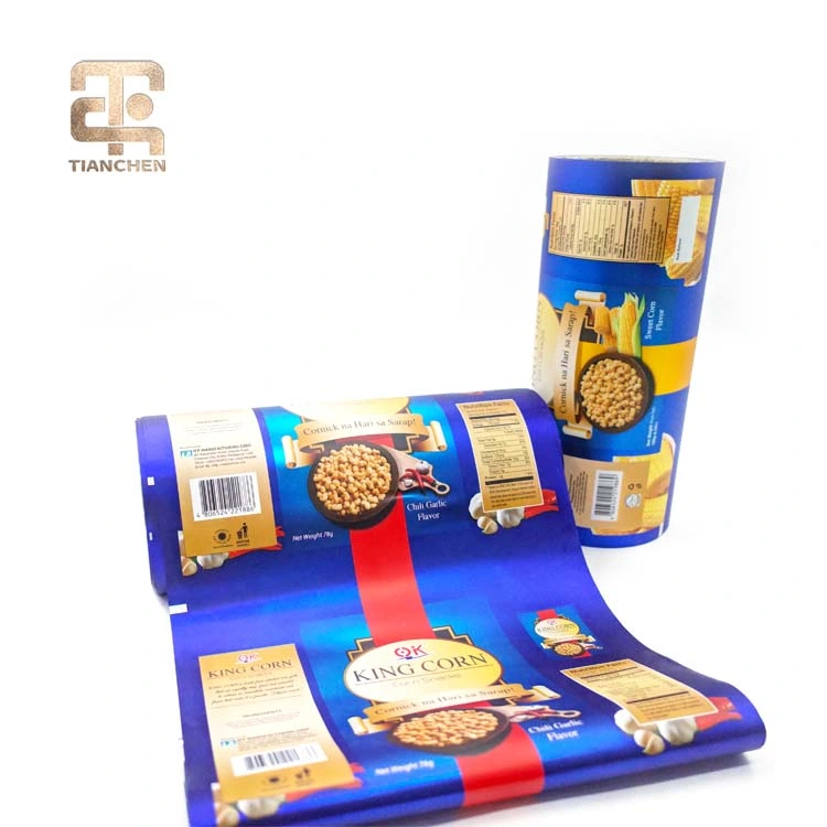 Food Mylar Plastic Laminated Cookies Aluminum Foil Packaging Roll Film