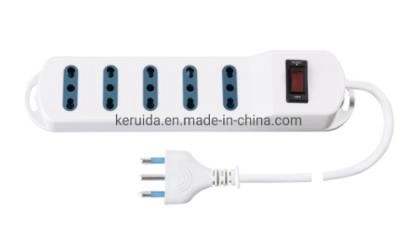 Multi-Socket Outlet Socket with Overload Protection Resettable Switch