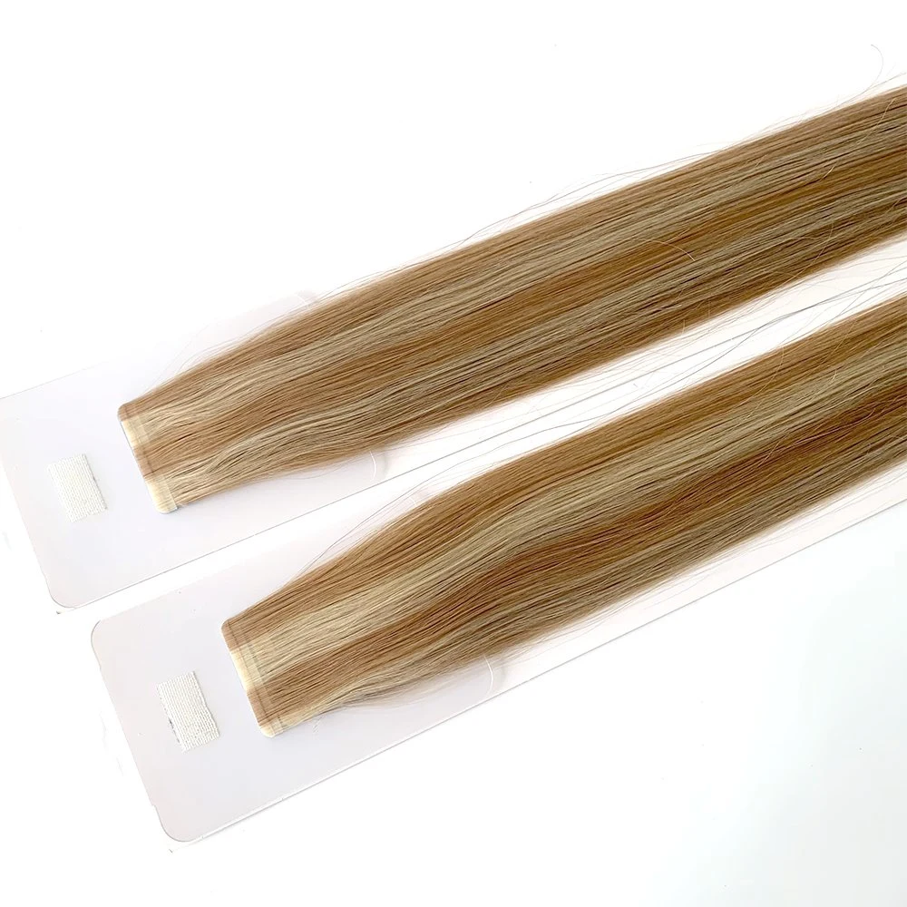 Highlight Seamless Tape Hair Top Quality Russian Cuticle Hair Extensions Slim Tape in