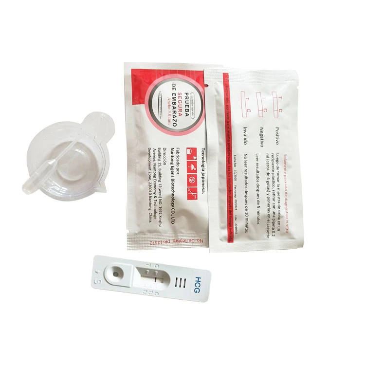 Kit de prueba de embarazo HCG de diagnóstico rápido médico para bebés.