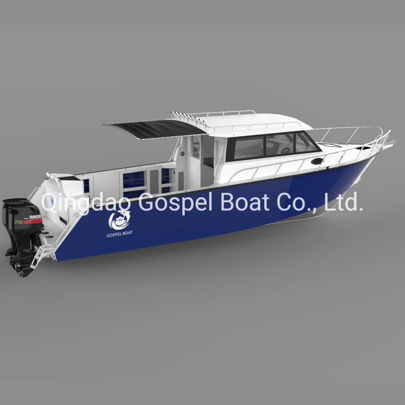 Evangelio en barco de aluminio para la venta México- 11,4m barco de pesca de aluminio para el buceo, el día de viaje con Handbasin y Aire Acondicionado
