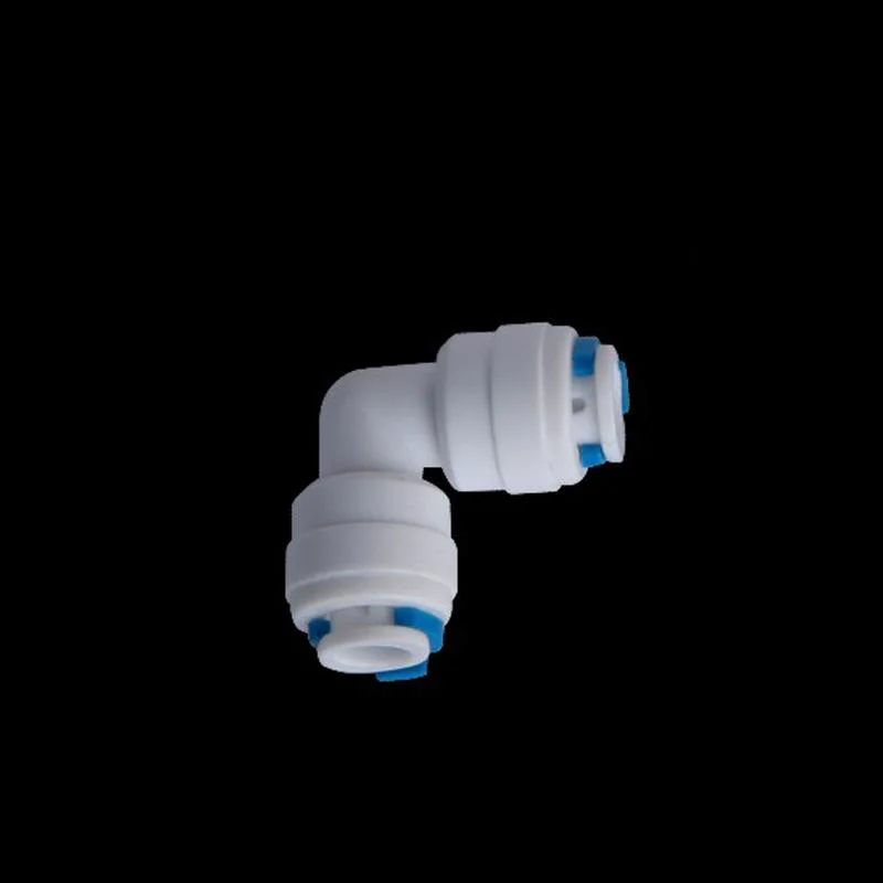 1/4 *3/8 Free Card Quick Reducer Elbow Union White Plastic Elbow Quick Fitting RO Water Filter Spare Parts