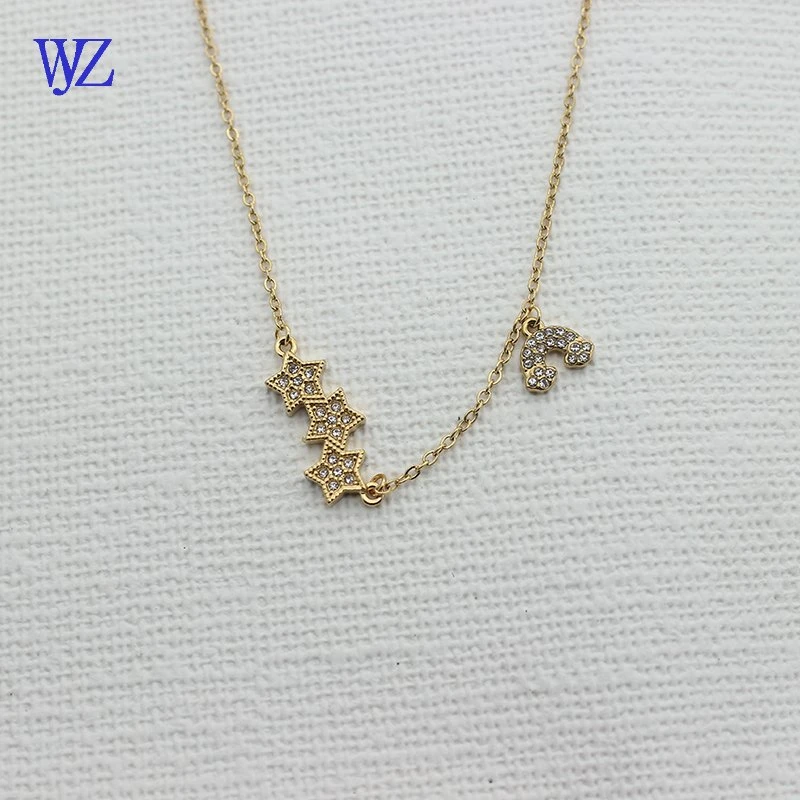 Fashion Wholesale/Supplier Jewelry Necklace with 24K Gold Stainless Steel Titanium Steell and Customizable Logo