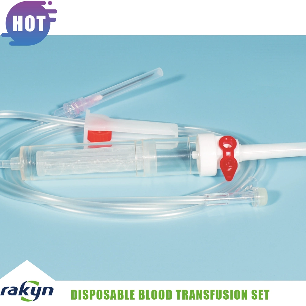 Стерильный одноразовый набор вливания для переливания крови с фильтром
