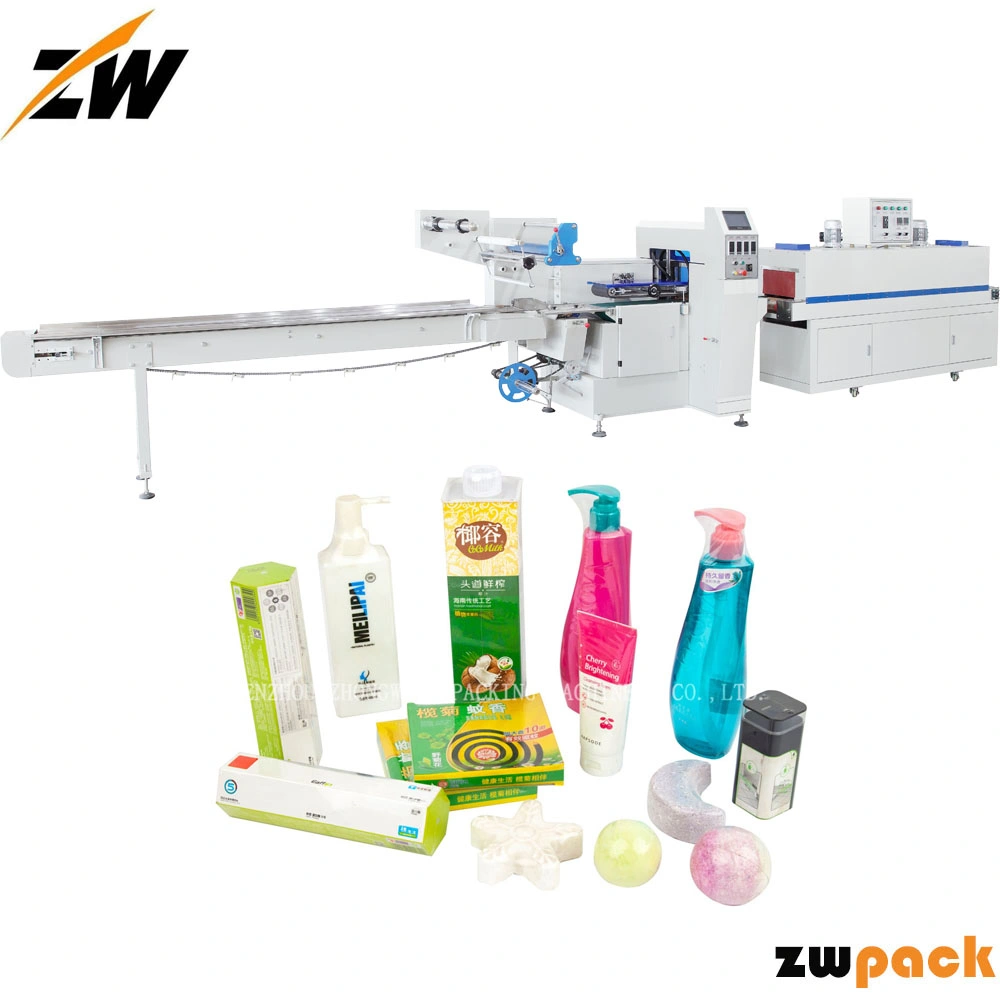 Automatische Heißversiegelung Schrumpfschrumpf Schrumpffolie Verpackung / Verpackungsmaschine für Shampoo