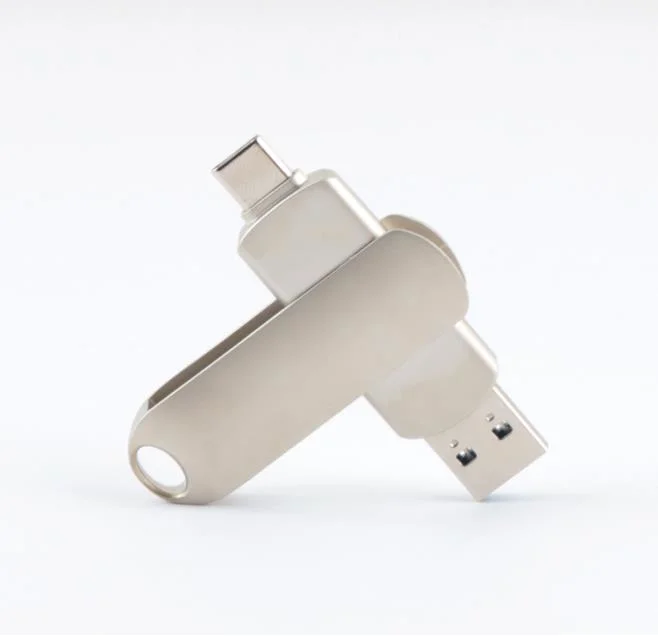 Metal USB Flash Drives logotipo personalizado de grabado láser