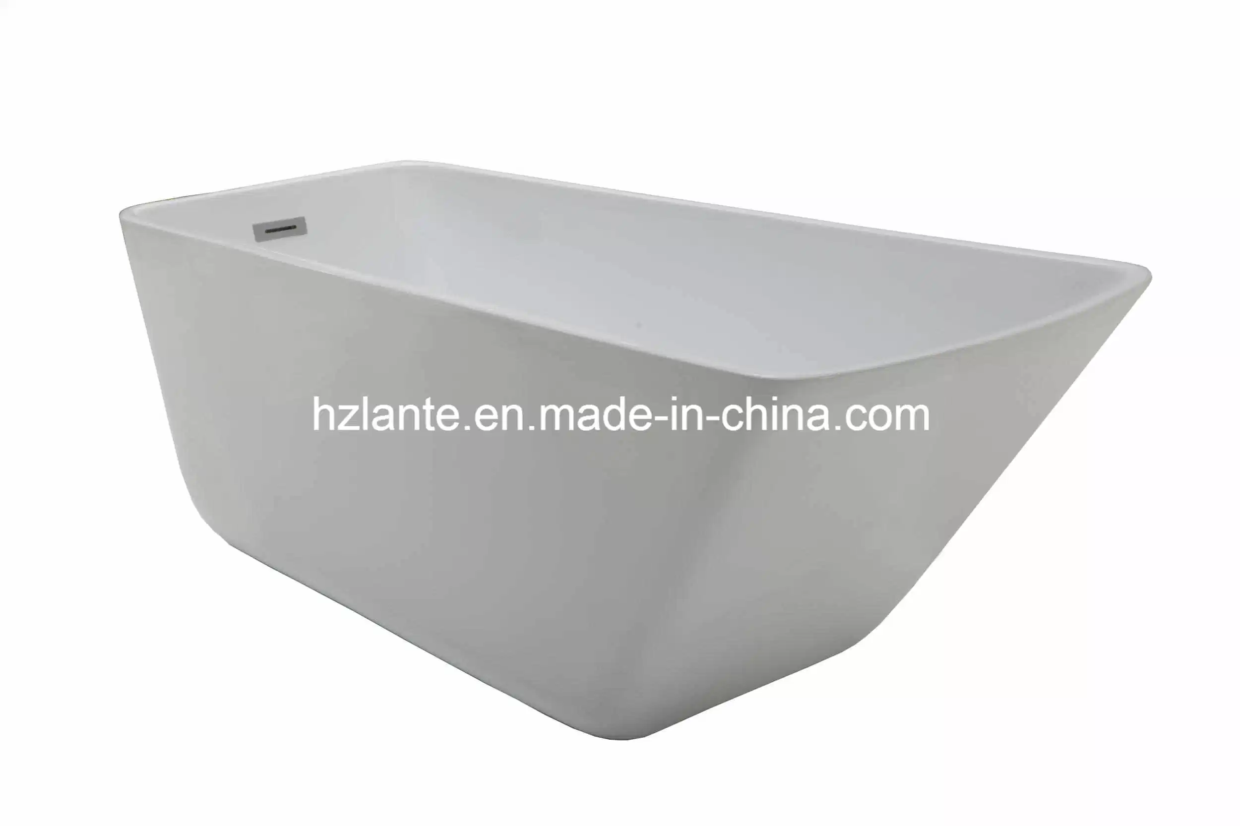 Acrylic Fiberglass Seamless Bathtub with Drain (LT-26D)