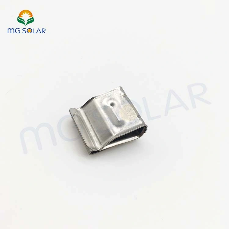 Solar System Aluminum Structure Metal Wire Clips Stainless Steel Solar Panel Cable Clips