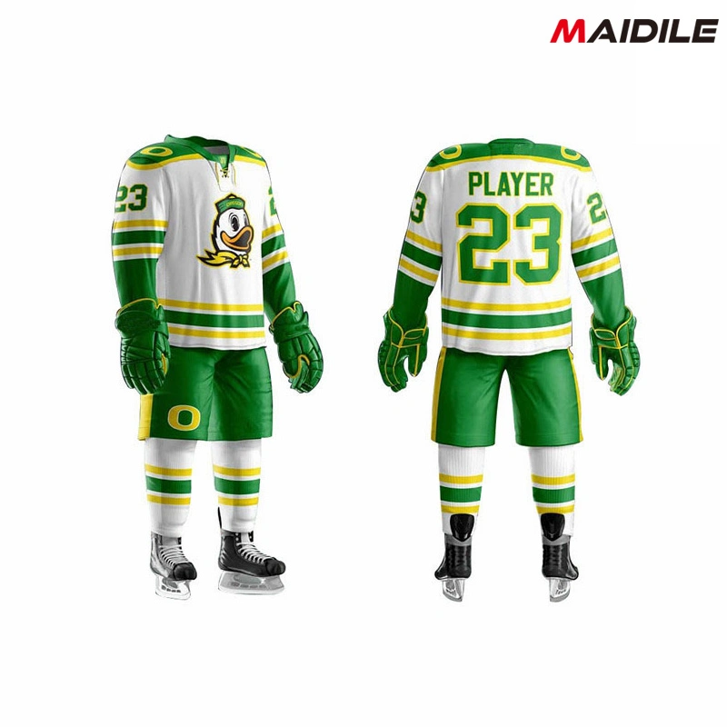 Custom New Design Sublimation Quick Dry Polyester Team Ice Hockey Jersey