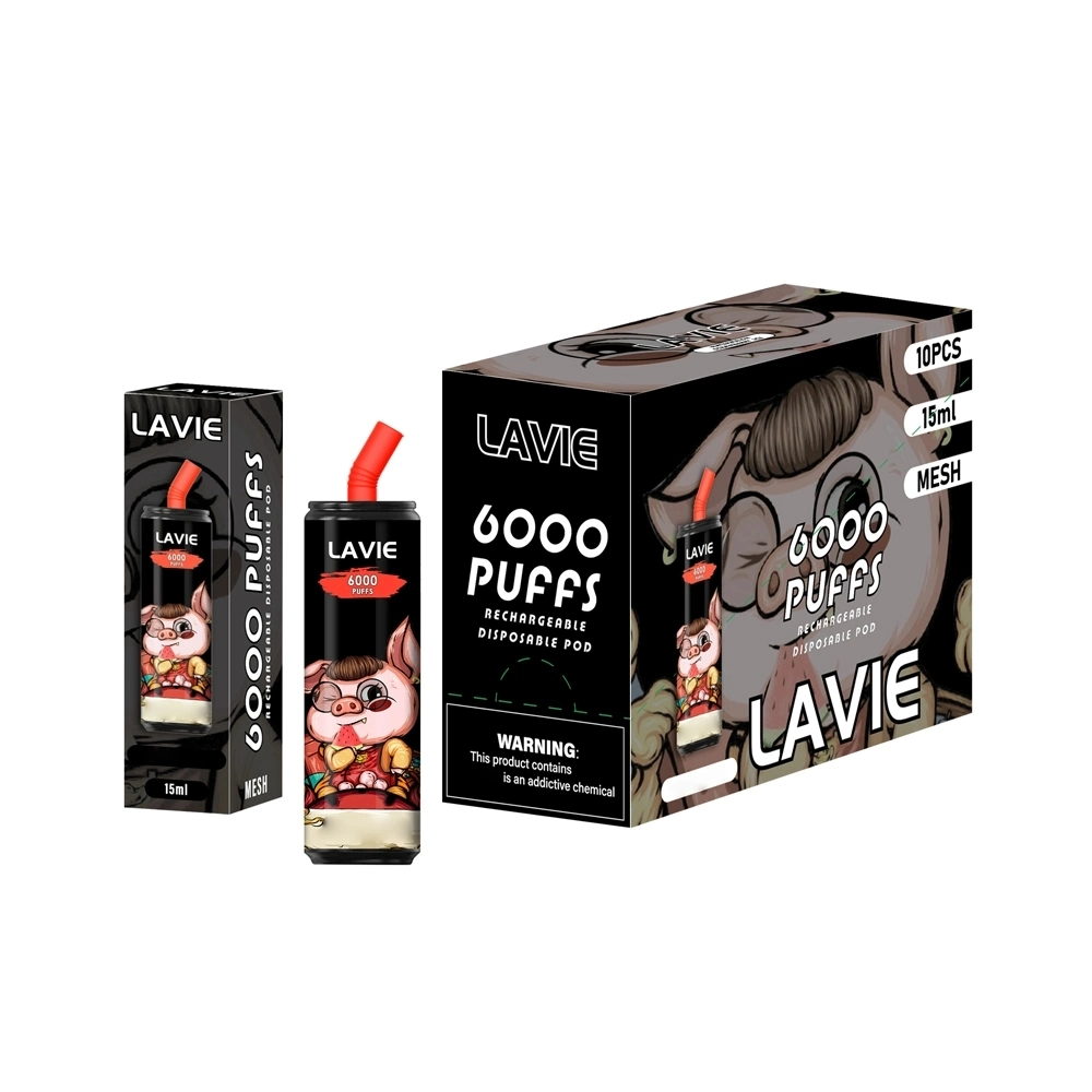 Горячий одноразовые Vapes Lavie Кола бутылок 6000 Puffs Vape пера вкус 600 Мач сетка катушки аксессуары для курения электронных сигарет