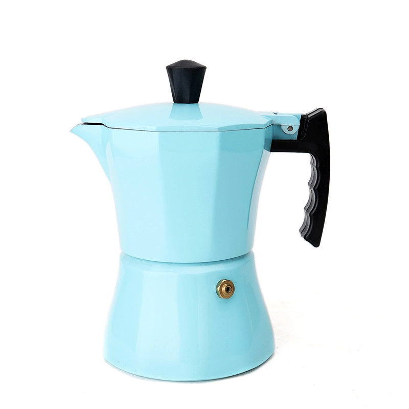 Embalagem colorida com logótipo personalizável e amigo do ambiente agradável Moka Pot Moka Cafeteira de panela