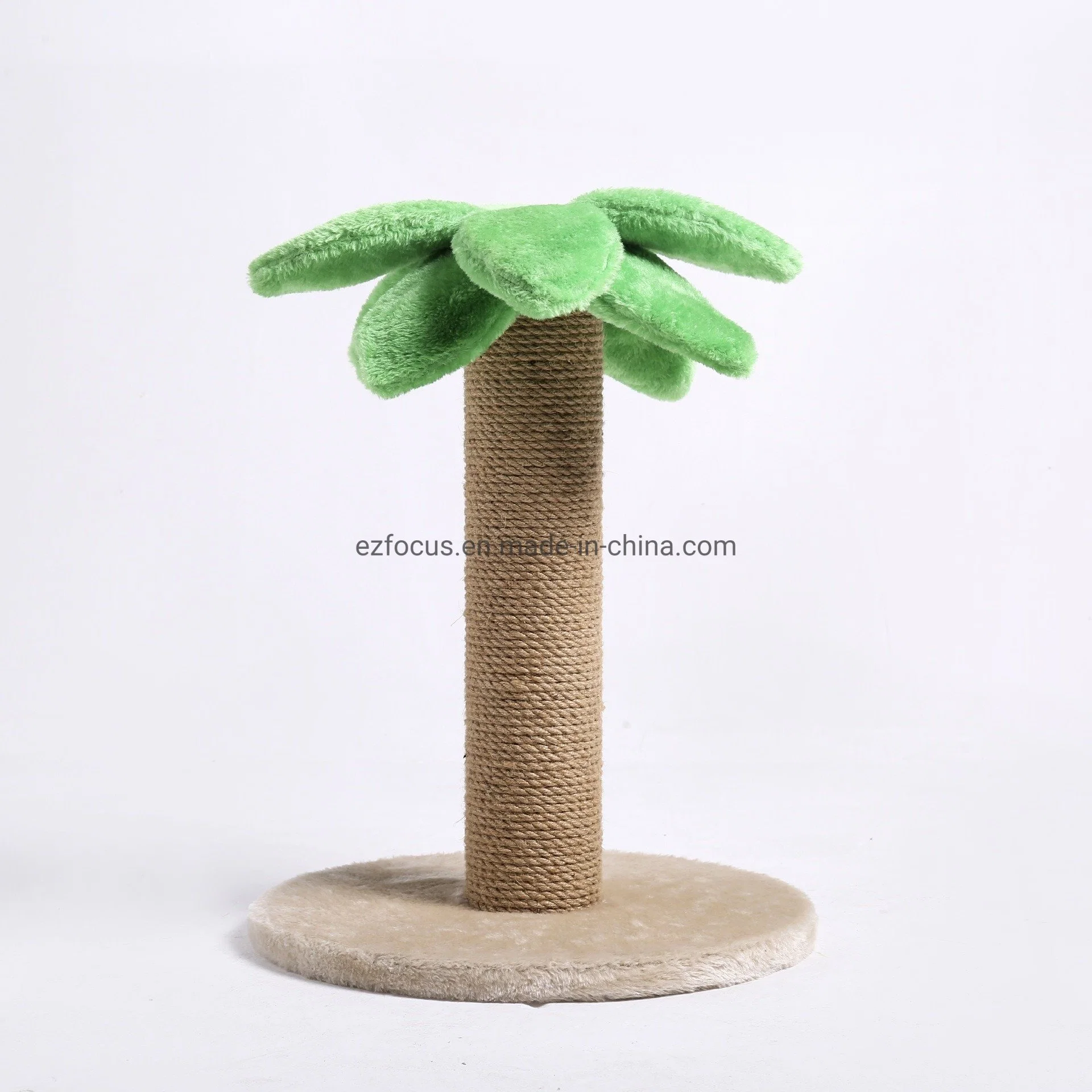 Lujoso y arañazos de gato poste Sisal Scratcher Gato pequeños arañazos en los puestos de coco Kitty Tree-Cat cero Post para gatos y gatitos Wbb12418