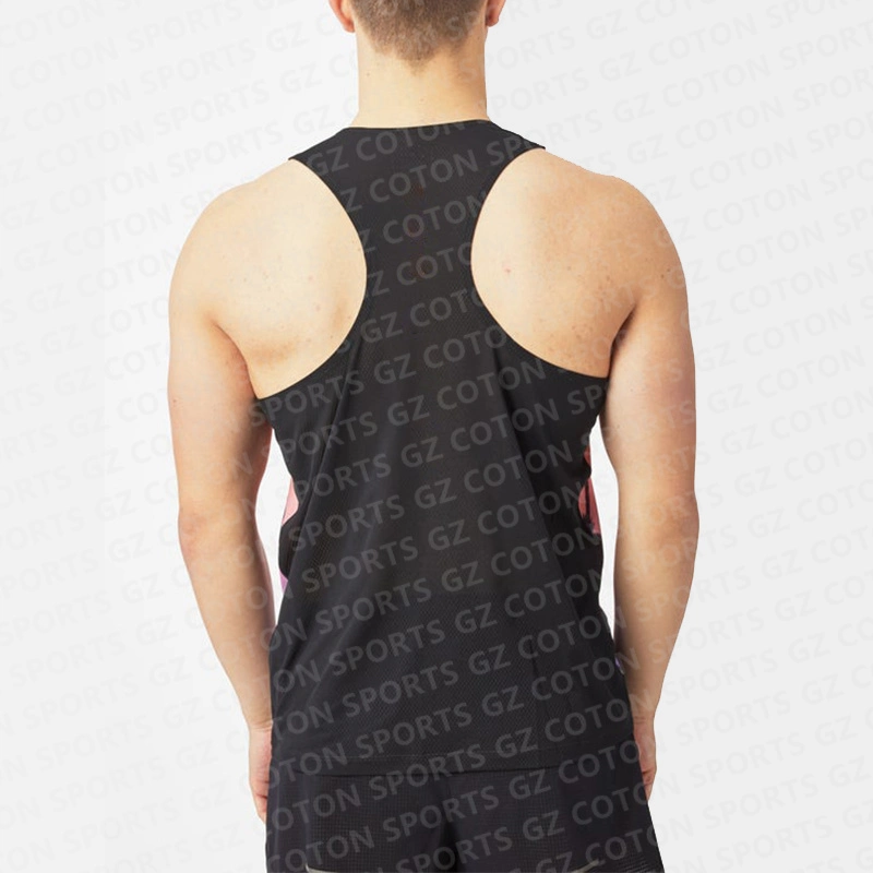 Customized Sublimation Men Tank Tops Gym Workout Shirt Sleeveless Muscle Fitness Singlets Bodybuilding Tank Shirts