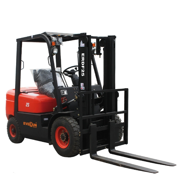 Long-Lived Everun Chinese 2.5ton Erdf25 New Industrial Small Forklift for Sale