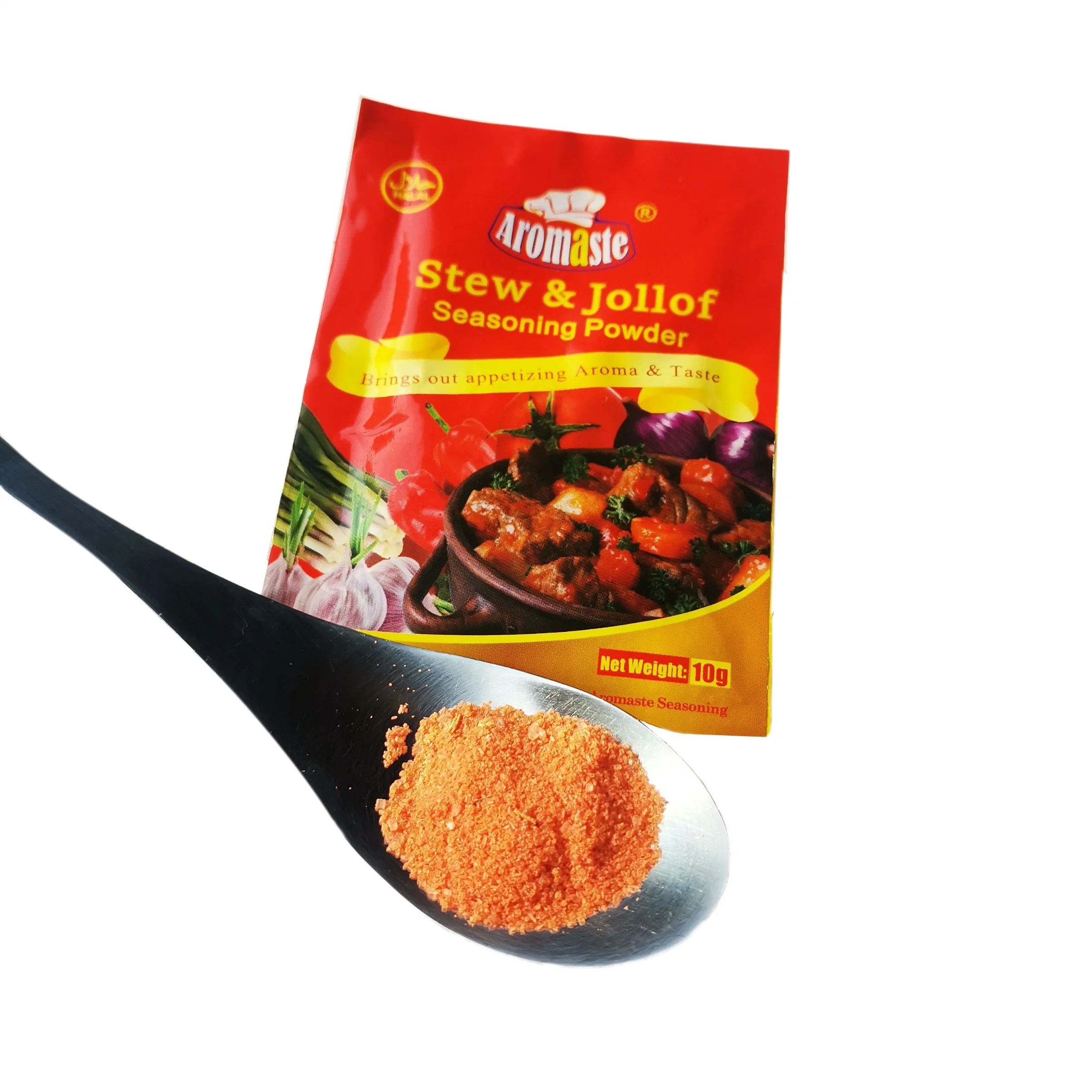 Poudre de saison de saveur de Jollof de haute qualité 10g*600Bags avec le service OEM