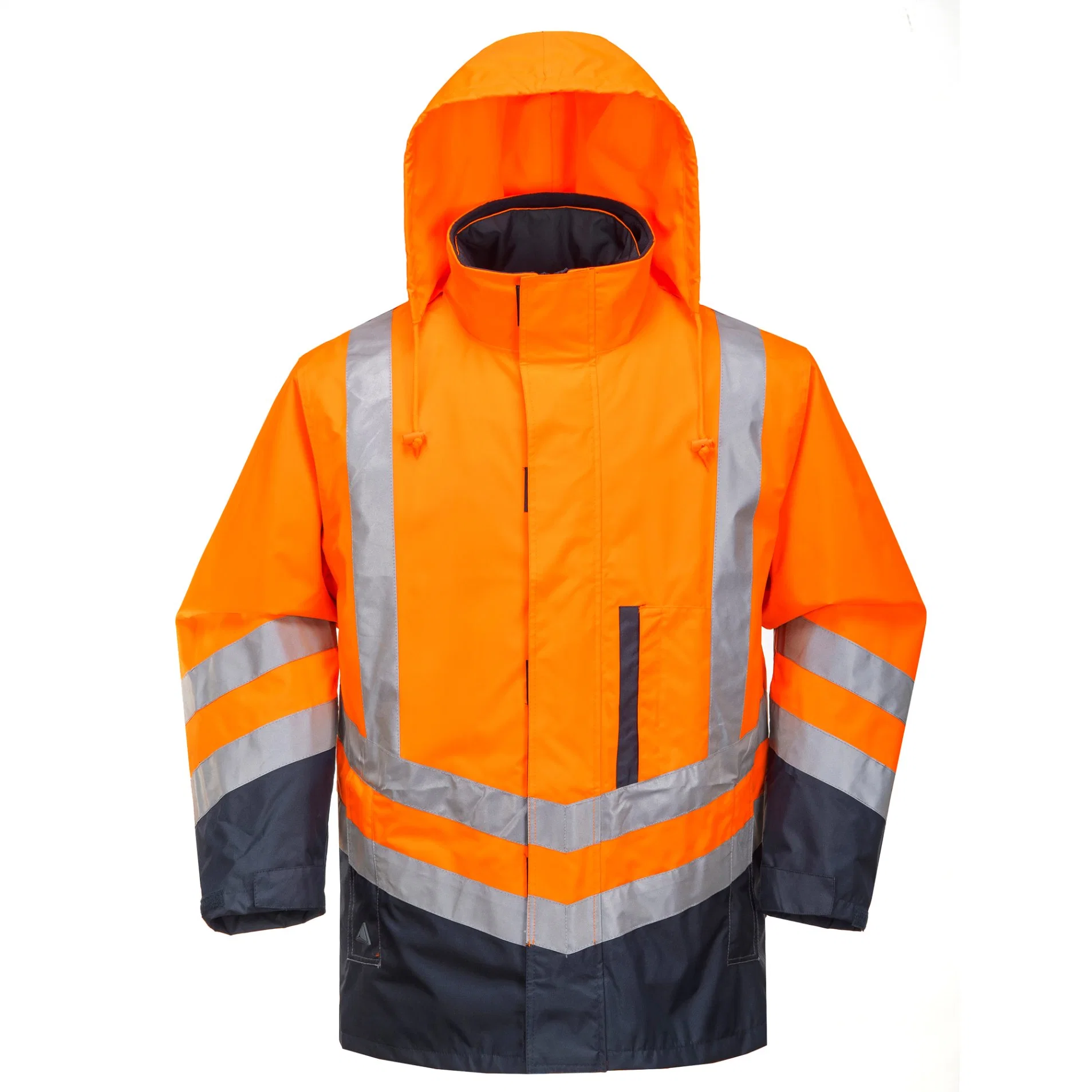 Imperméable manches longues haute visibilité sécurité travail sécurité vêtements de travail réfléchissants Veste