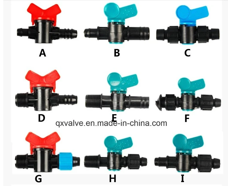 16mm Mini-Kunststoff-Außengewinde Ventile Drip Bewässerung Kit