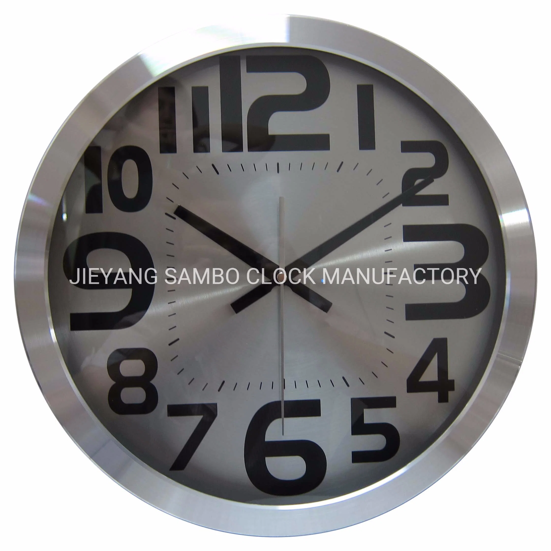 Business Gift Aluminum Frame Wall Clock for Advertising