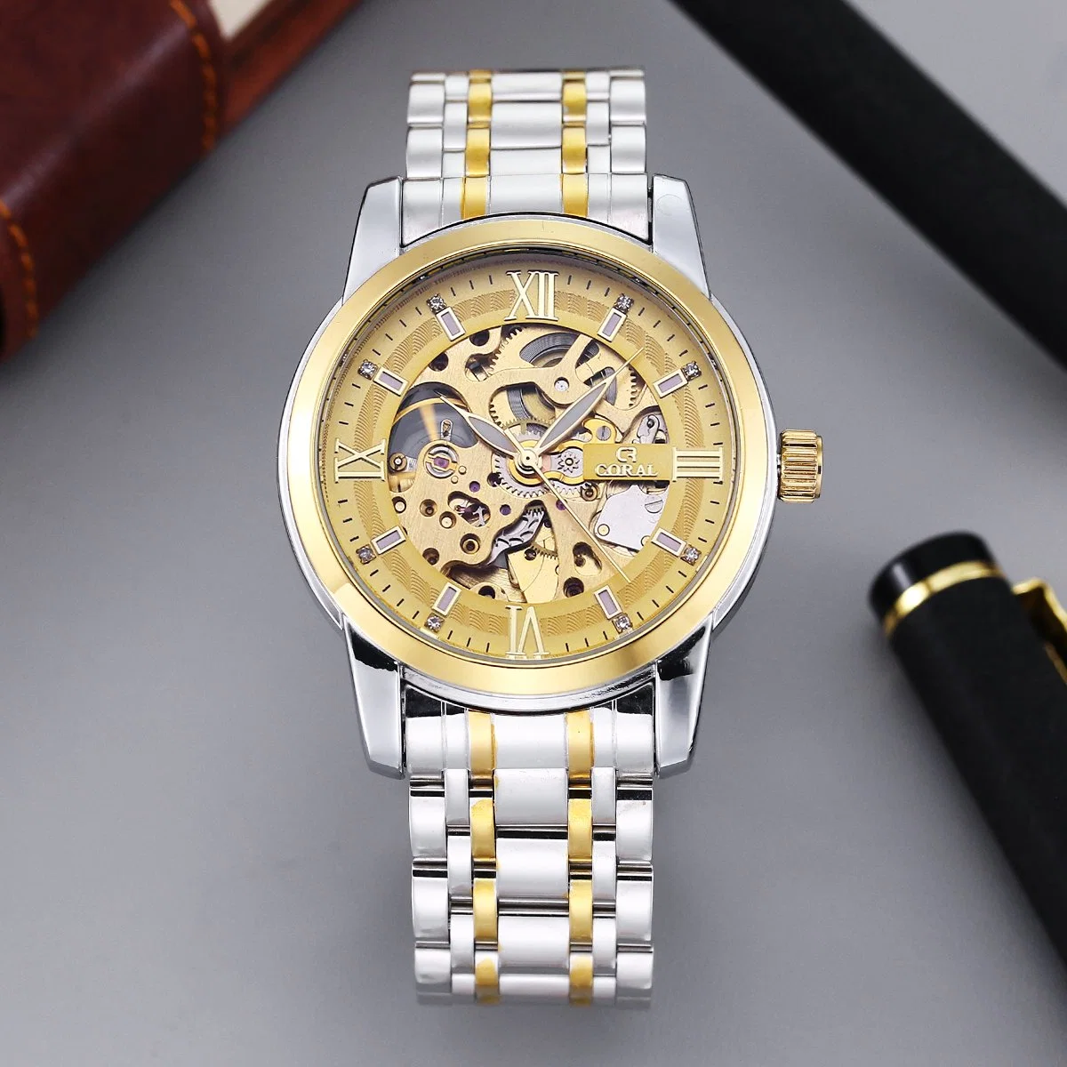 Luxury Stainless Steel Watch Men Wristwatch High Quality Custom Logo Automatic Watch