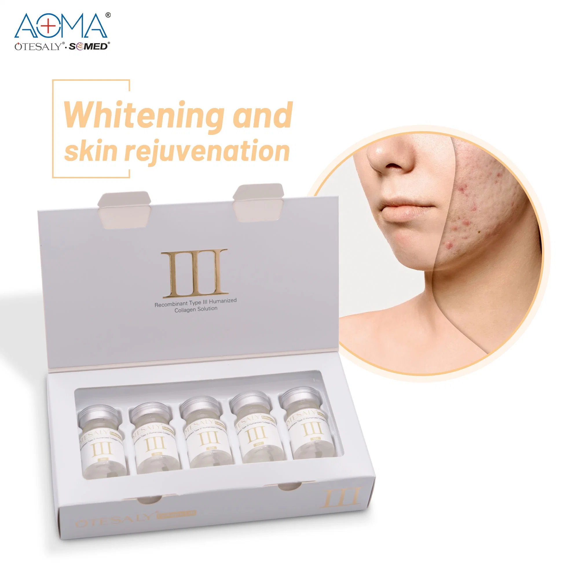 Otesaly 5ml Facial Skin Rejuvenation with Ha Face Anti Wrinkle Fine Lines Removal Beauty Mesotherapy Solution