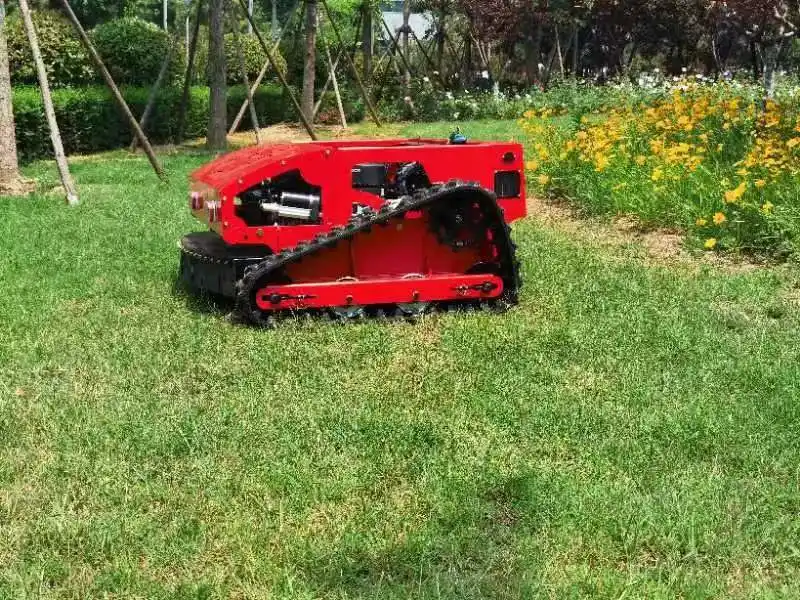 Robô de esteiras de borracha Automotrizes Gasolina Jardim Cortadores de Grama de Controle Remoto para venda