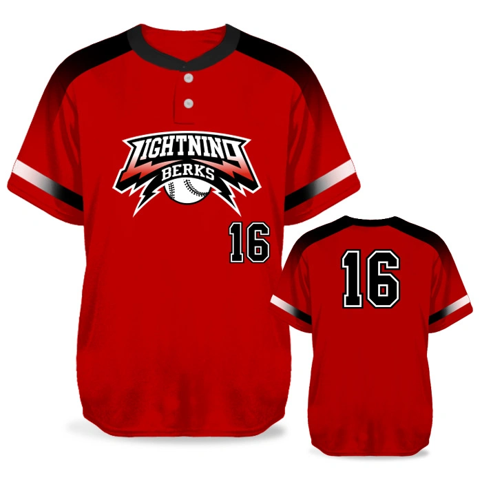 Two Button Softball Jersey Wholesale/Supplier Two Button Baseball Jersey Men Custom Baseball Jersey for Team League